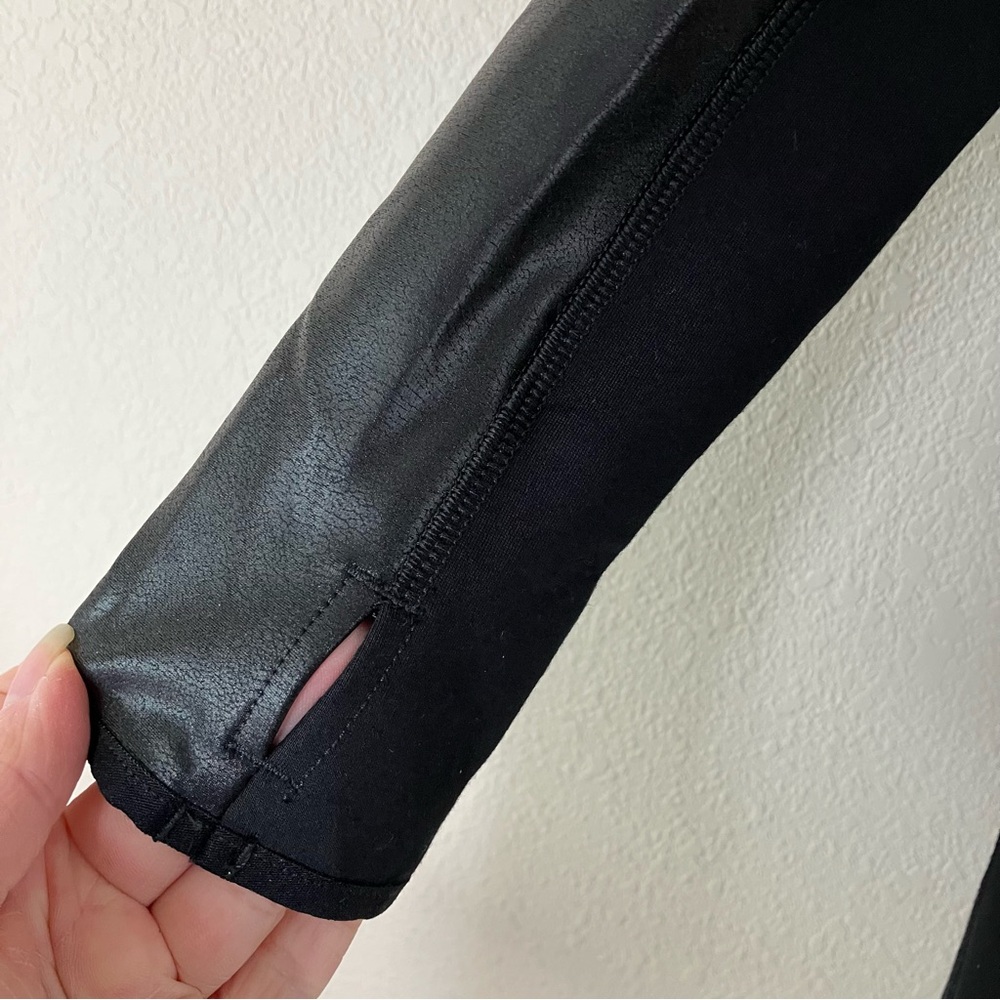 SPANX Drape Front Jacket L Black Ponte Career Minimalist Travel Edgy Streetwear - Picture 10 of 16